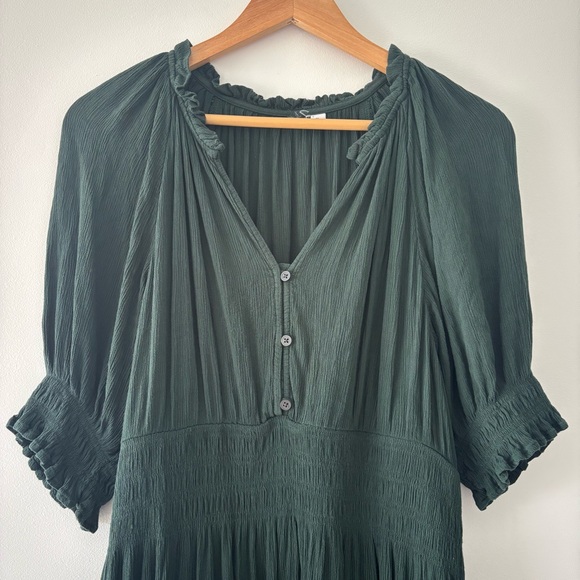 GAP Elegant Dark Green Maxi Dress - Picture 3 of 10